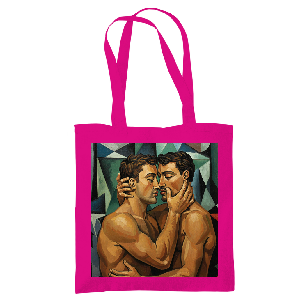 Jutebeutel mit Kuss Print im Stil von Pablo Picasso