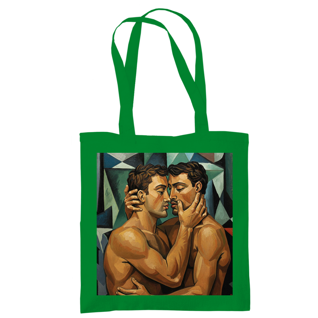 Jutebeutel mit Kuss Print im Stil von Pablo Picasso