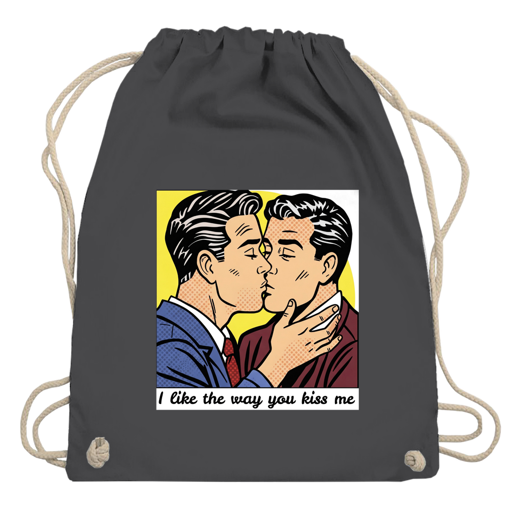Pride Beutel mit Kuss Print im Stil von Roy Lichtenstein