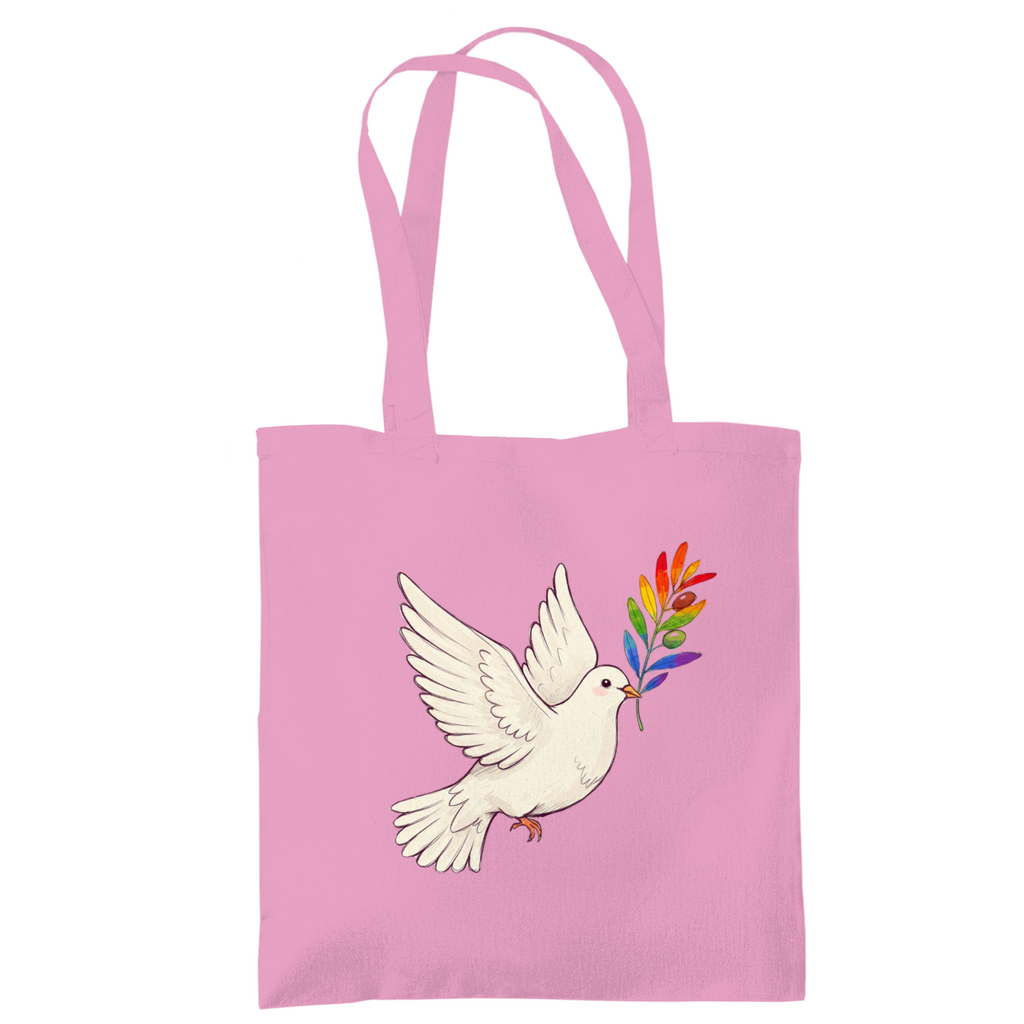 Jutebeutel "Friedenstaube Pride Edition"