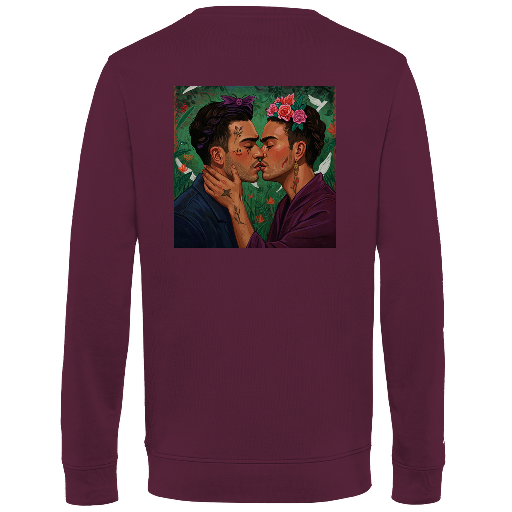 Pullover mit Kuss Print im Stil von Frida Kahlo