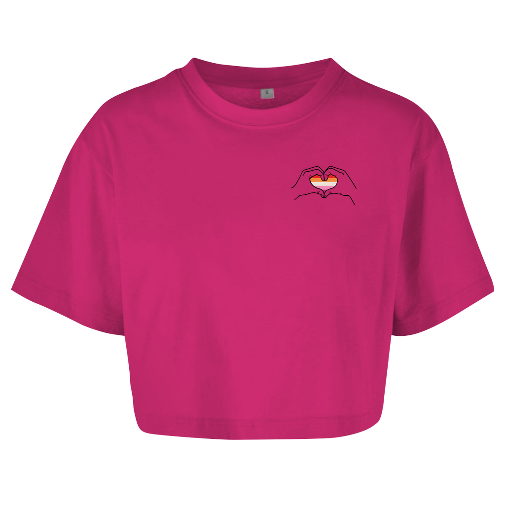 Oversize Crop Top "Ein Herz für..."