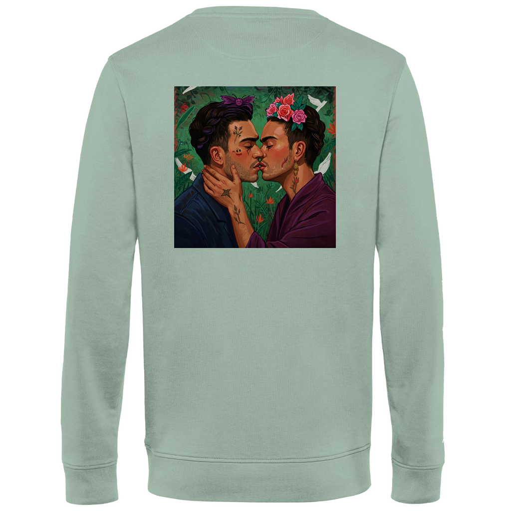 Pullover mit Kuss Print im Stil von Frida Kahlo