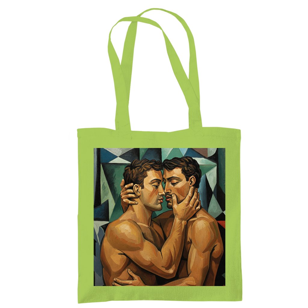 Jutebeutel mit Kuss Print im Stil von Pablo Picasso