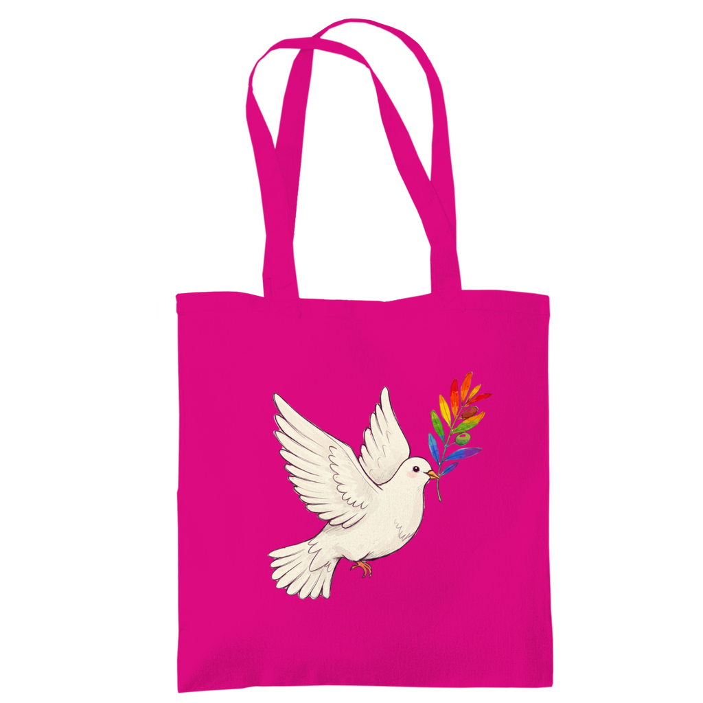 Jutebeutel "Friedenstaube Pride Edition"