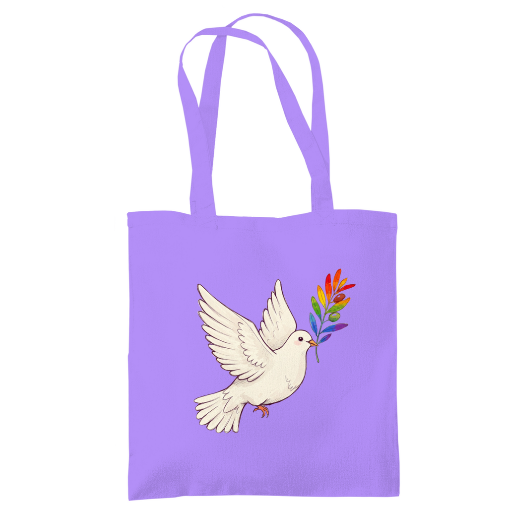 Jutebeutel "Friedenstaube Pride Edition"
