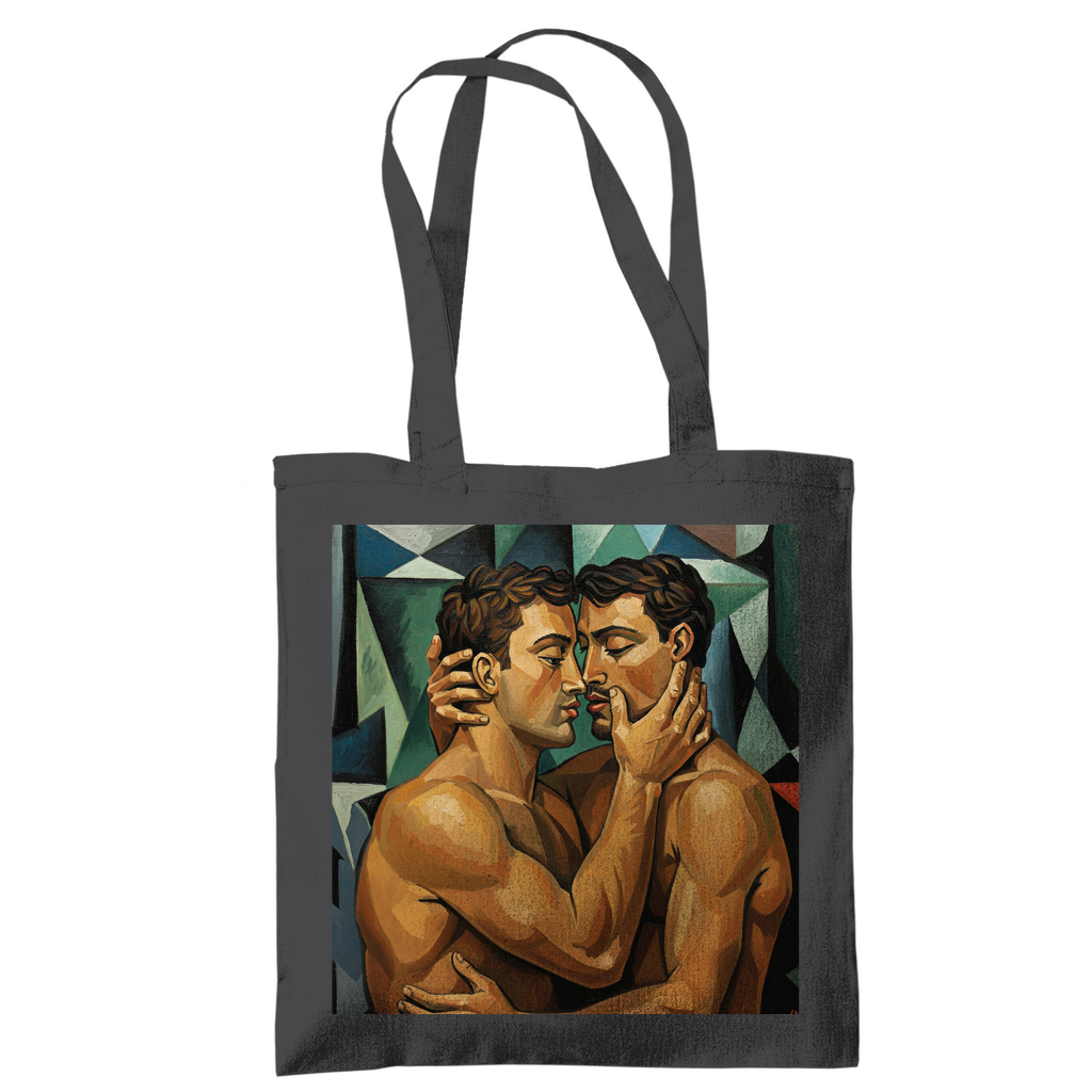 Jutebeutel mit Kuss Print im Stil von Pablo Picasso