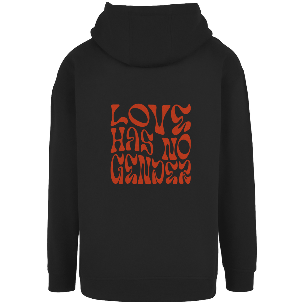 Oversize Hoodie mit Kordel "Love has no Gender"