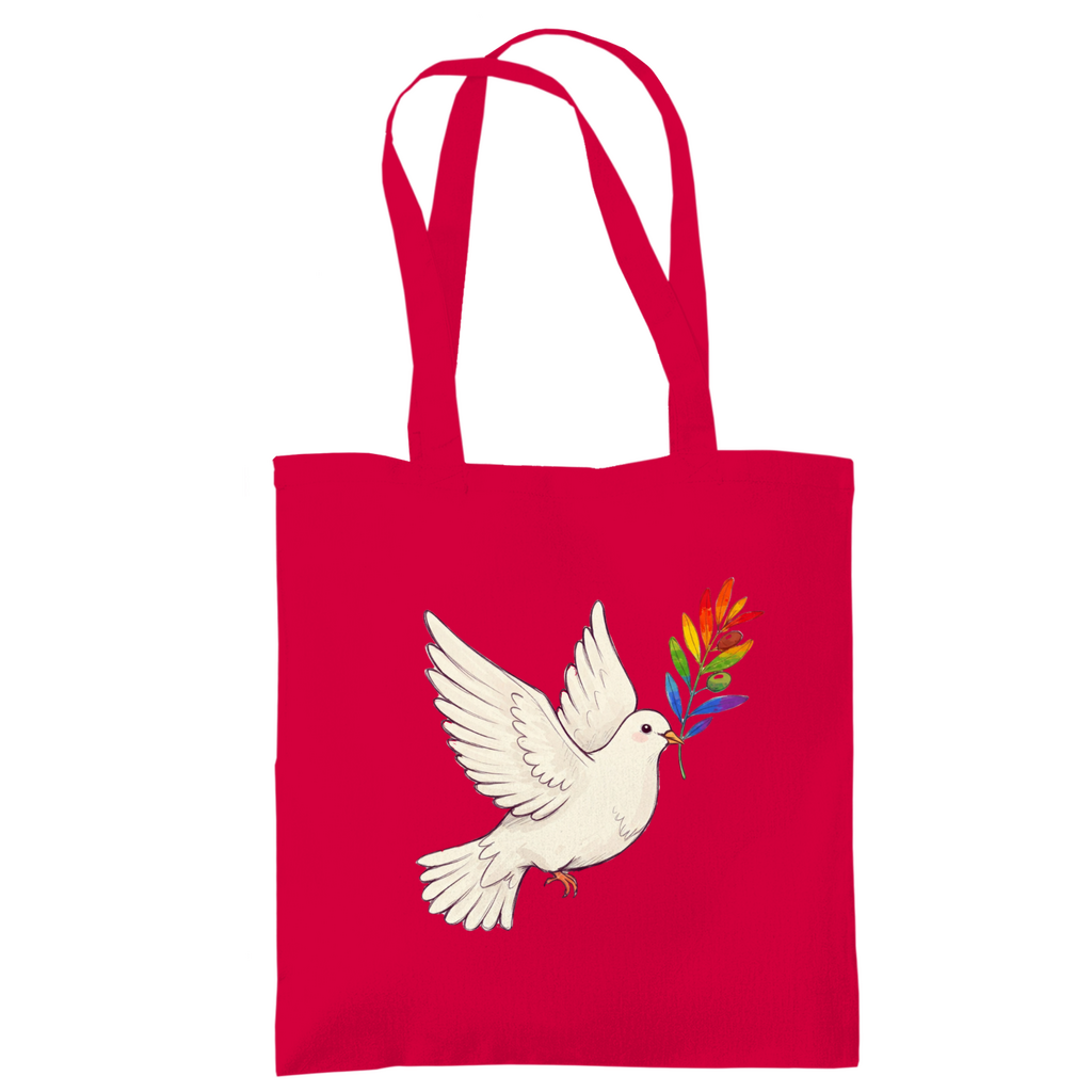Jutebeutel "Friedenstaube Pride Edition"
