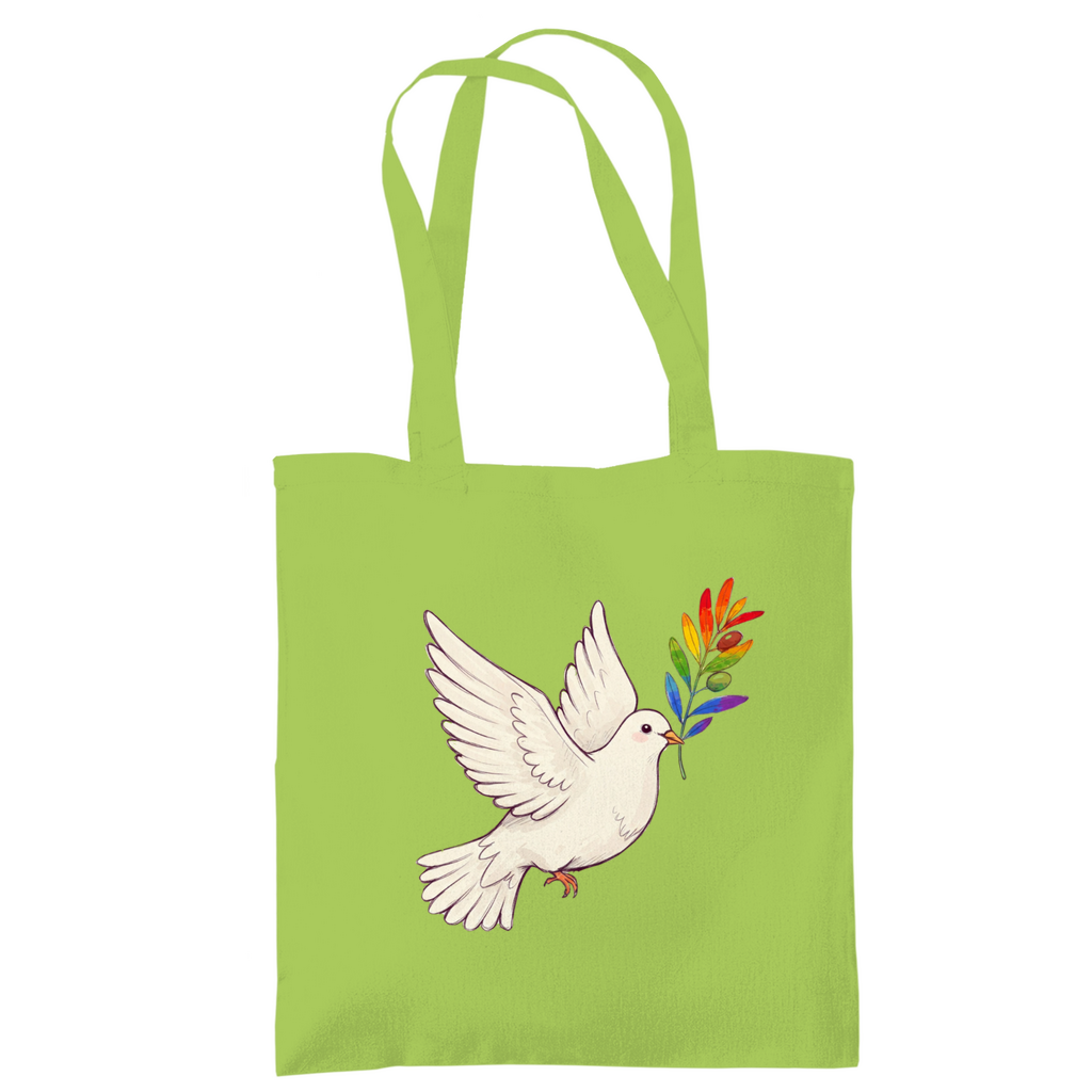 Jutebeutel "Friedenstaube Pride Edition"
