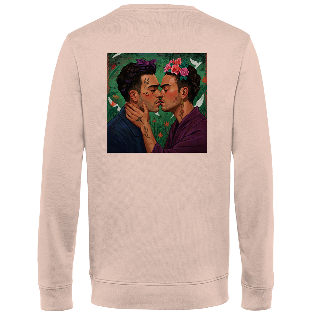 Pullover mit Kuss Print im Stil von Frida Kahlo