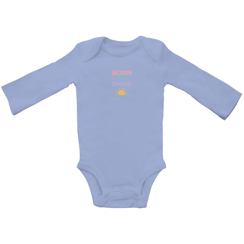Baby Bio Body Langarm Print "Born to Shine"