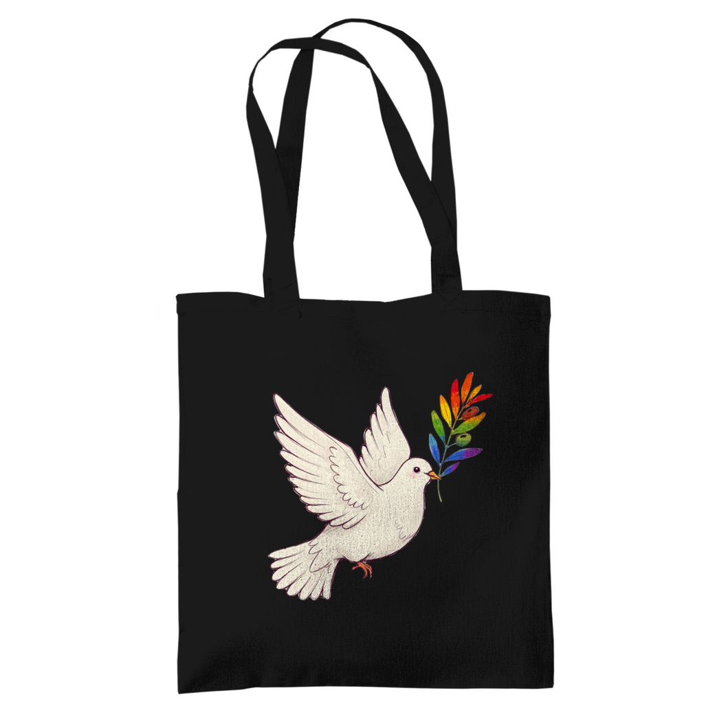 Jutebeutel "Friedenstaube Pride Edition"