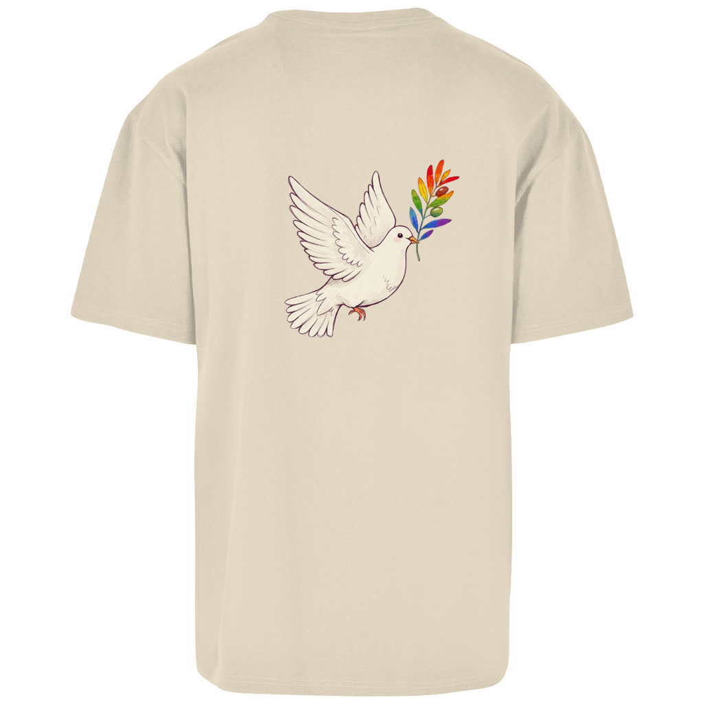 Oversize T-Shirt Friedenstaube Pride Edition