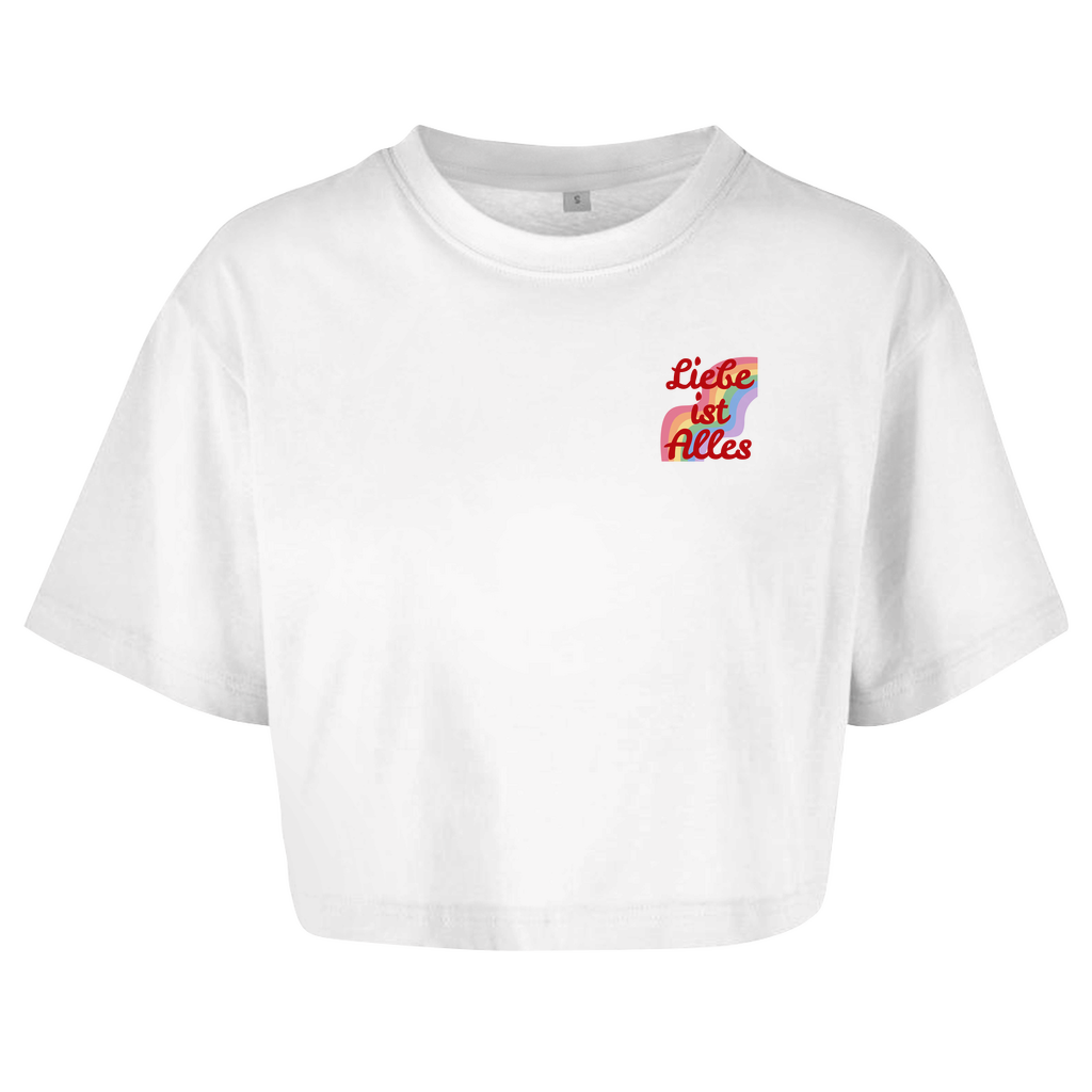Oversize Crop Top "Liebe ist Alles"