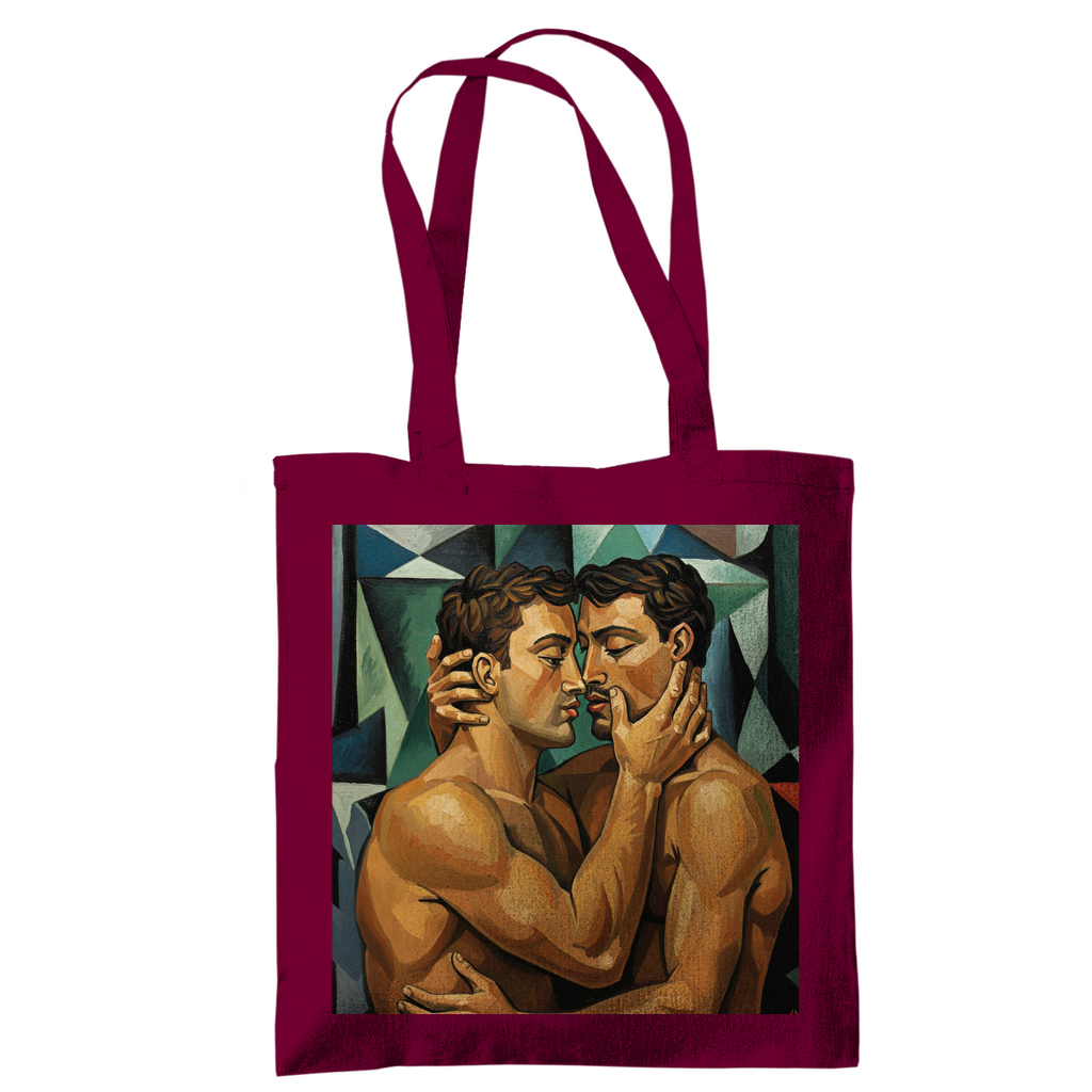 Jutebeutel mit Kuss Print im Stil von Pablo Picasso