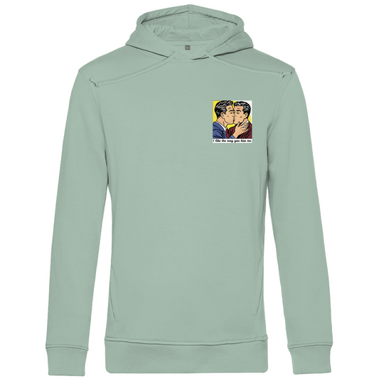 Hoodie mit Kordel und Kuss Print im Stil von Roy Lichtenstein