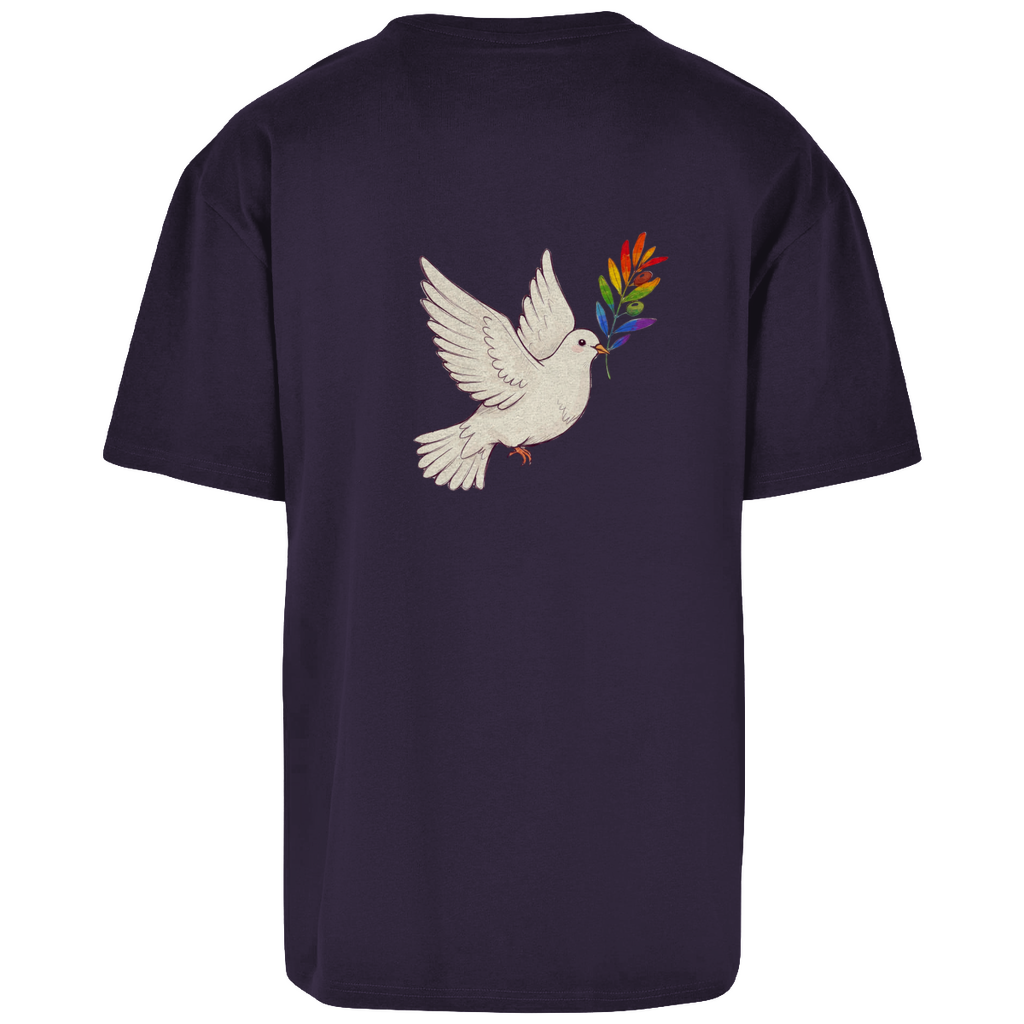 Oversize T-Shirt Friedenstaube Pride Edition