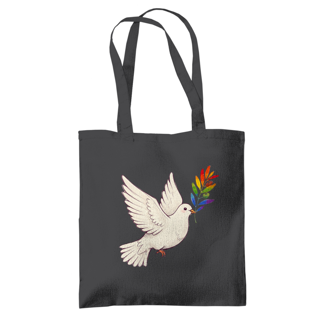 Jutebeutel "Friedenstaube Pride Edition"