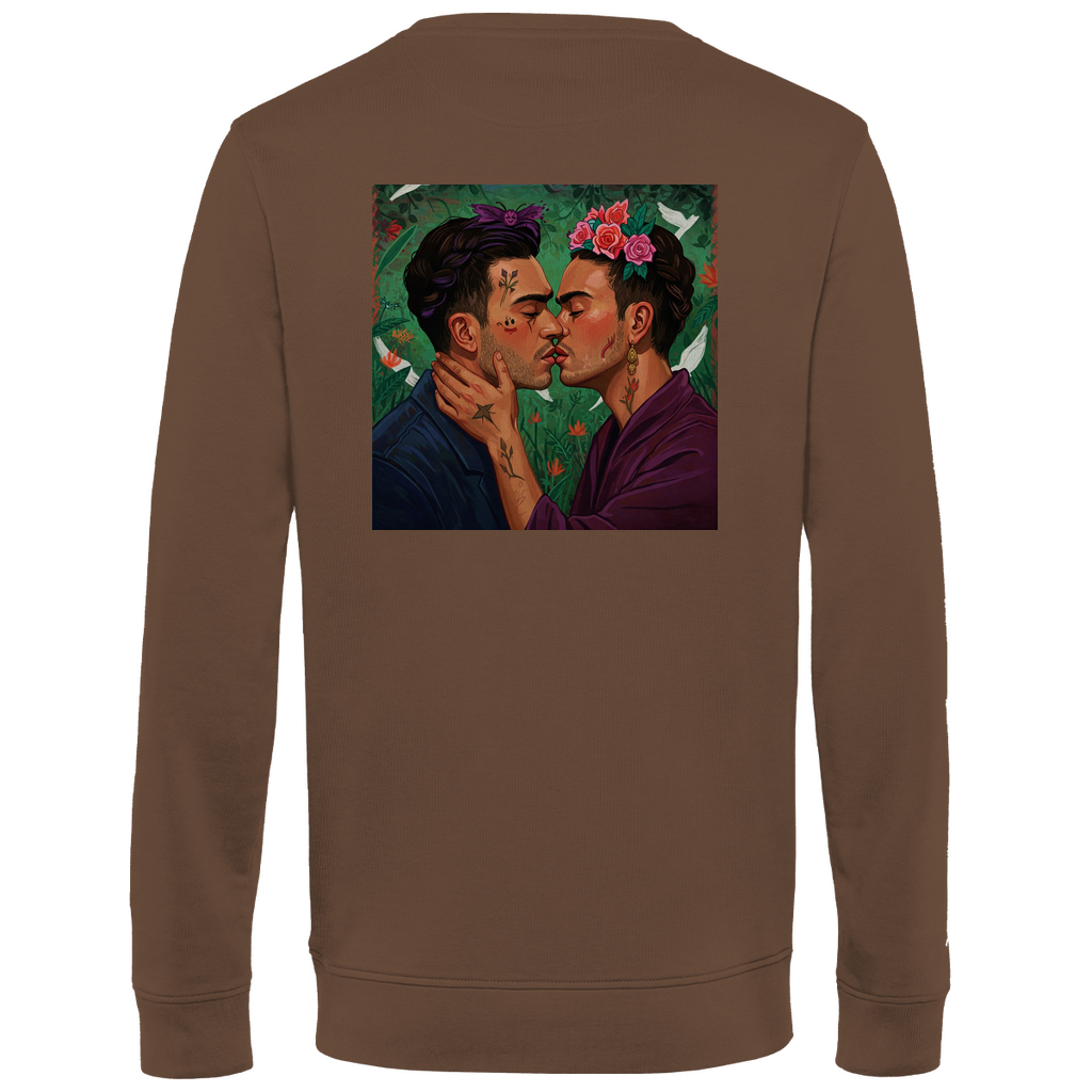 Pullover mit Kuss Print im Stil von Frida Kahlo