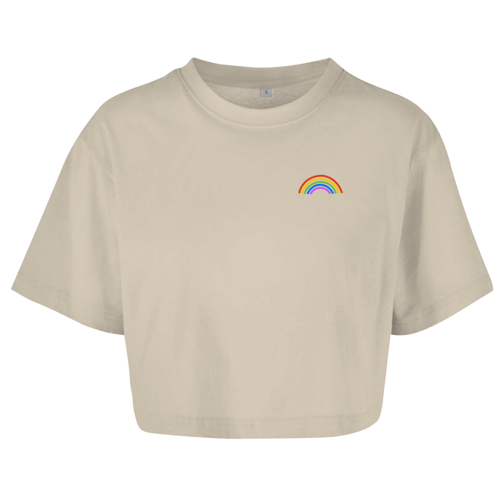 Oversize Crop Top "Rainbow"