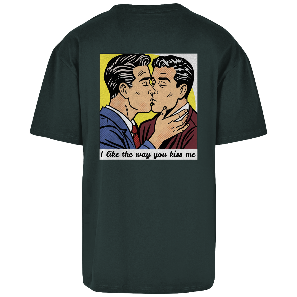 Oversize T-Shirt mit Kuss Print im Stil von Roy Lichtenstein
