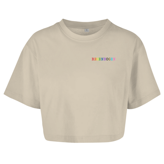 Oversize Crop Top "Regenbogen"