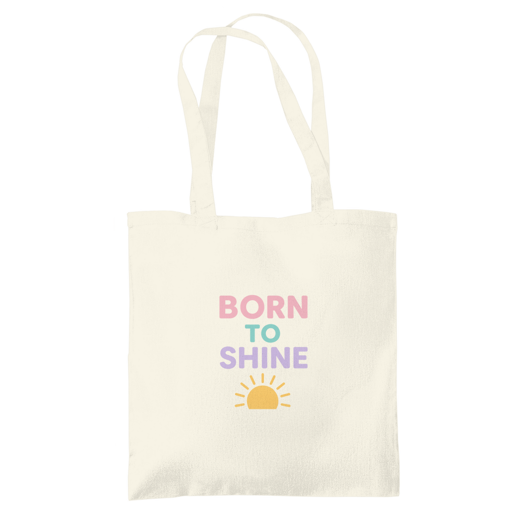 Jutebeutel " Born to Shine"