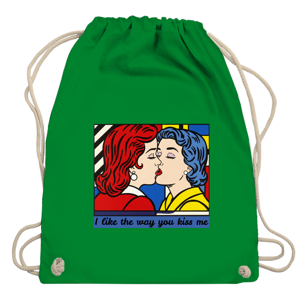 Beutel mit Kuss Print im Stil von Roy Lichtenstein