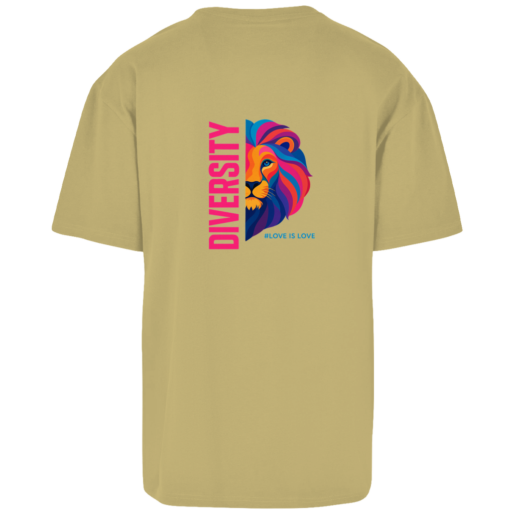 Oversize T-Shirt "DIVERSITY LION"
