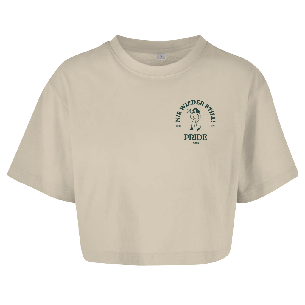 Oversize Crop Top "Nie wieder still! 2025"