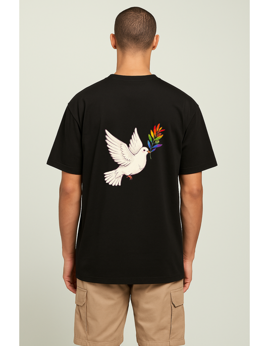 Oversize T-Shirt Friedenstaube Pride Edition