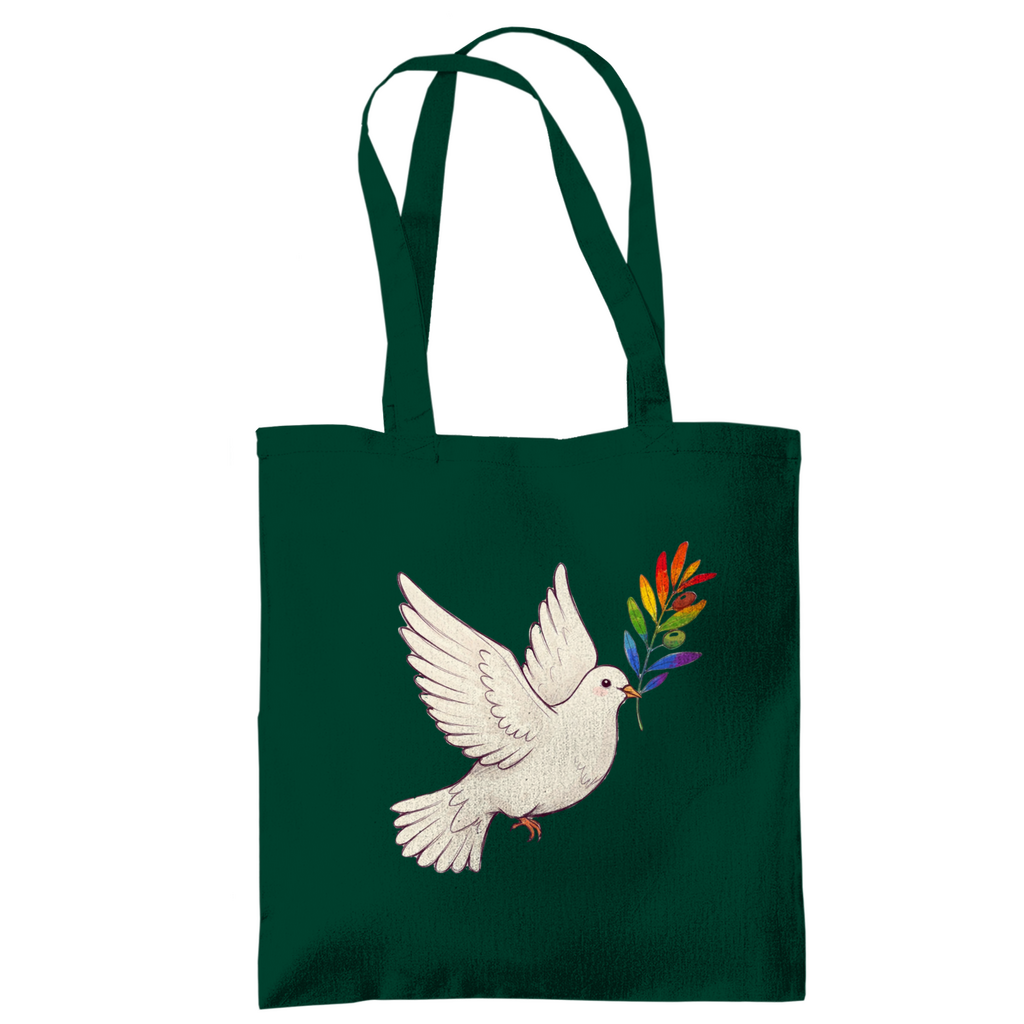 Jutebeutel "Friedenstaube Pride Edition"