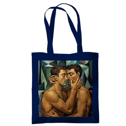 Jutebeutel mit Kuss Print im Stil von Pablo Picasso