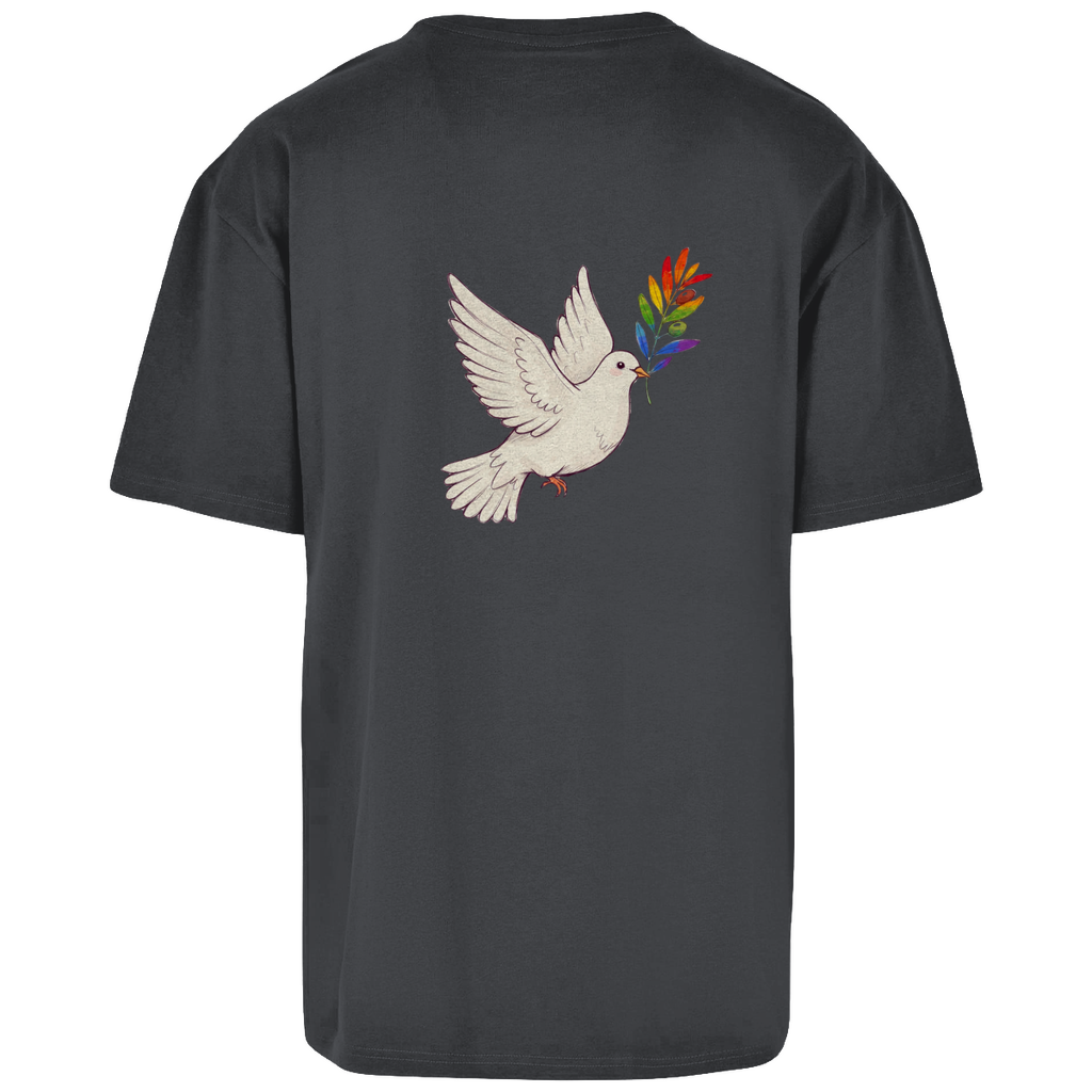 Oversize T-Shirt Friedenstaube Pride Edition