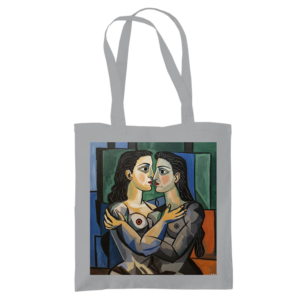 Jutebeutel mit Kuss Print im Stil von Pablo Picasso