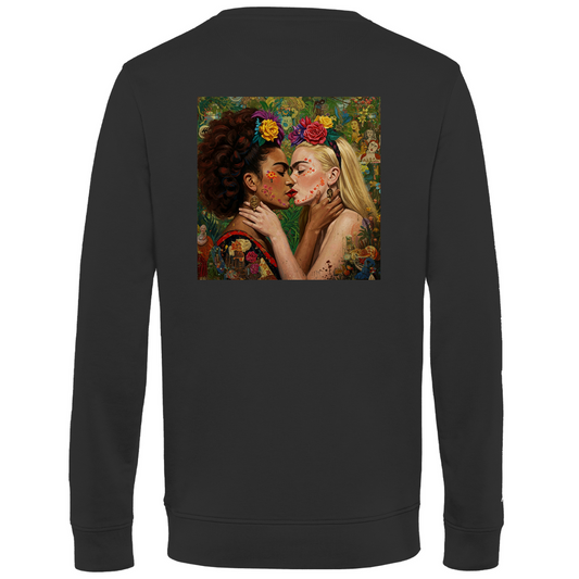 Pullover mit Kuss Print im Stil von Frida Kahlo