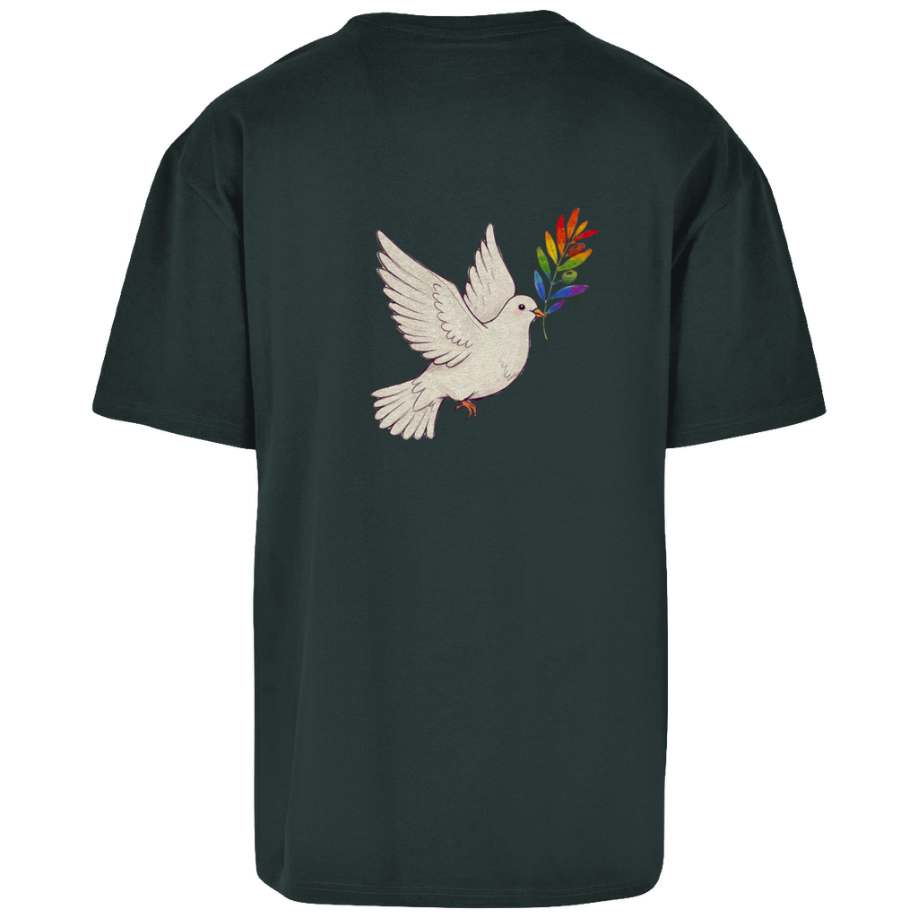 Oversize T-Shirt Friedenstaube Pride Edition