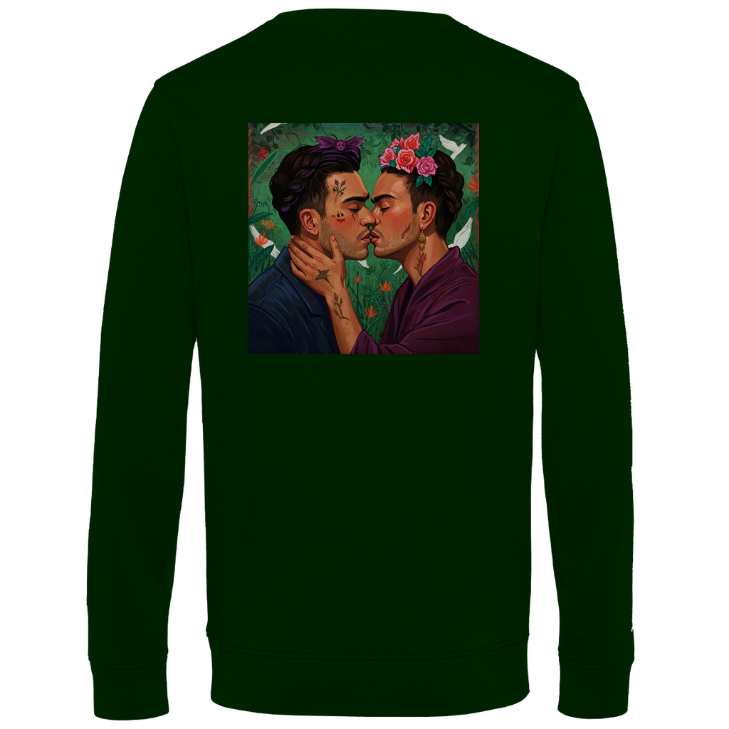 Pullover mit Kuss Print im Stil von Frida Kahlo