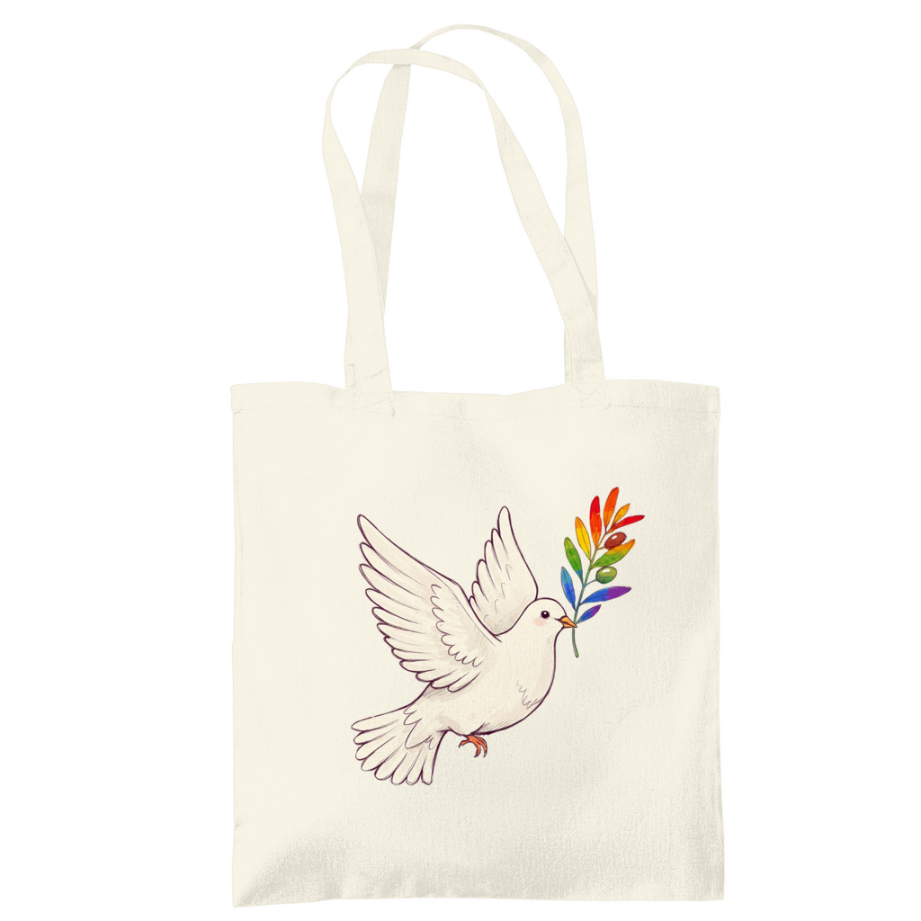 Jutebeutel "Friedenstaube Pride Edition"