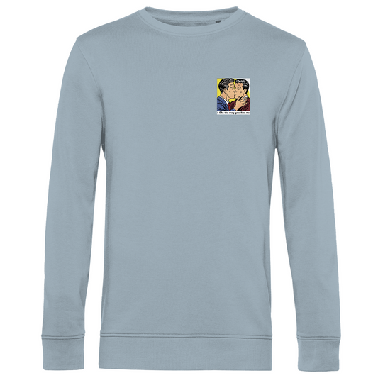 Pullover mit Kuss Print im Stil von Roy Lichtenstein