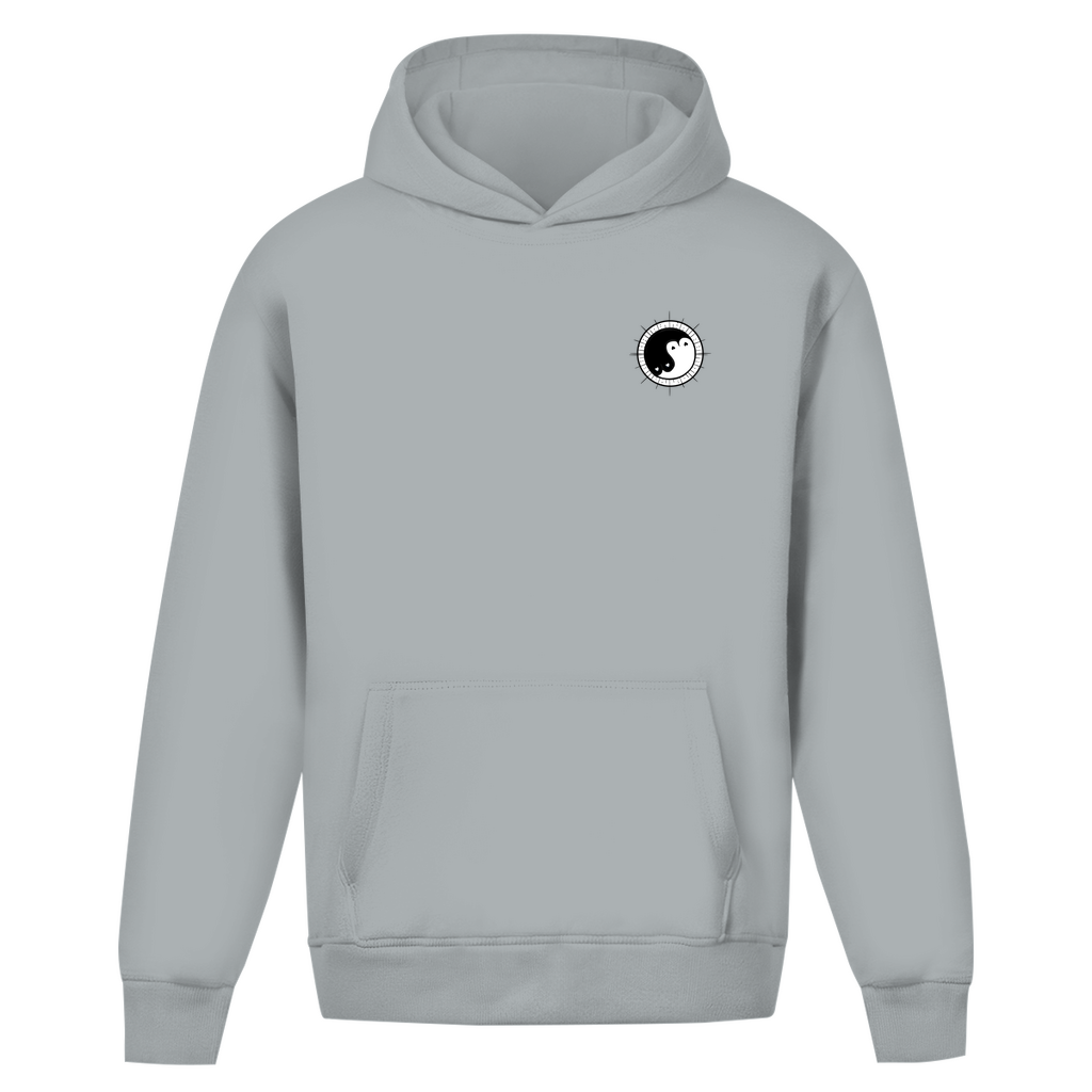 Oversize Hoodie ohne Kordel "Ying und Yang"