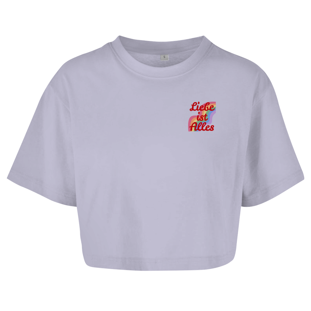 Oversize Crop Top "Liebe ist Alles"