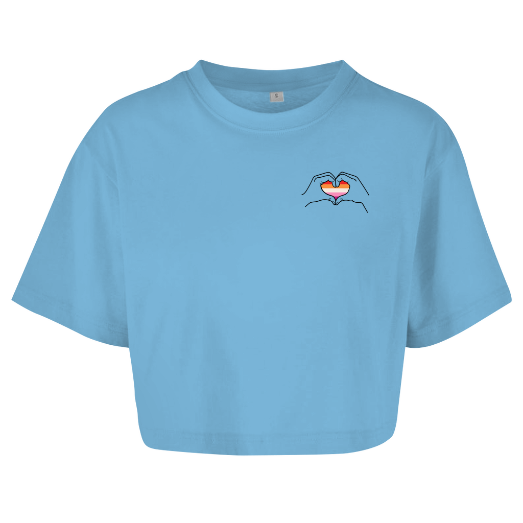 Oversize Crop Top "Ein Herz für..."
