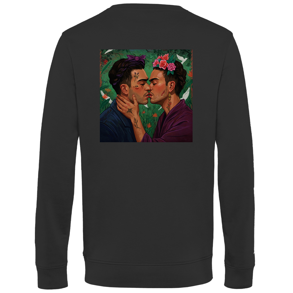 Pullover mit Kuss Print im Stil von Frida Kahlo