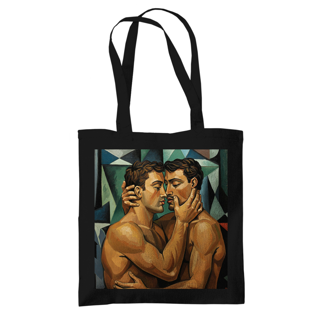 Jutebeutel mit Kuss Print im Stil von Pablo Picasso