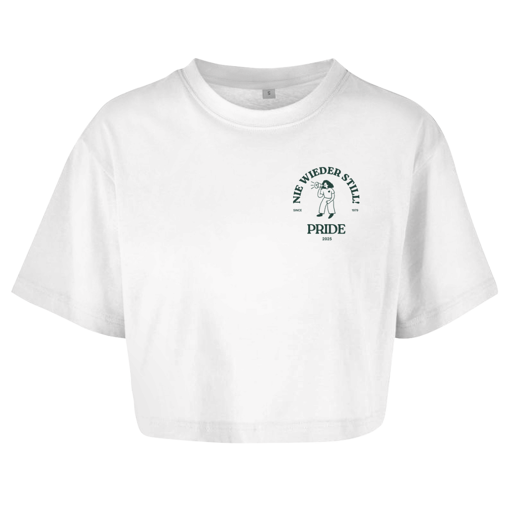 Oversize Crop Top "Nie wieder still! 2025"