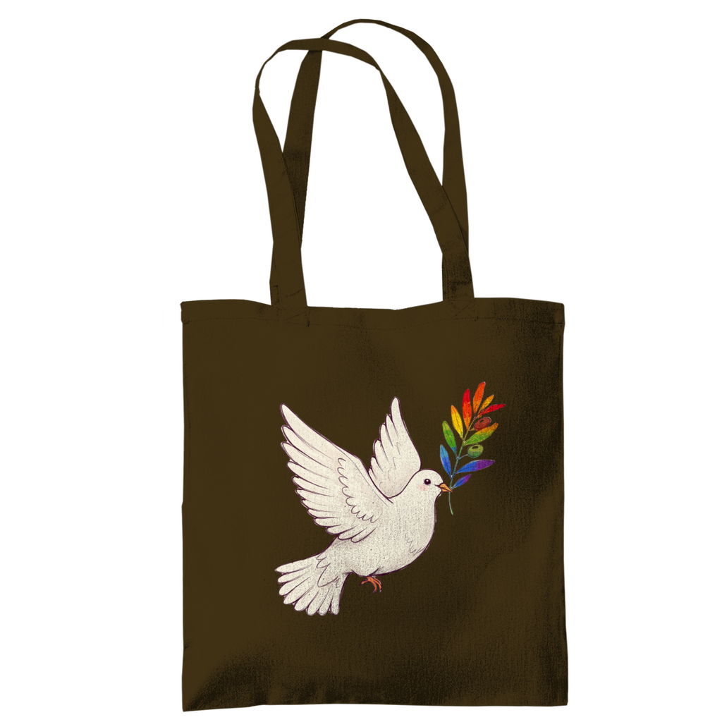 Jutebeutel "Friedenstaube Pride Edition"