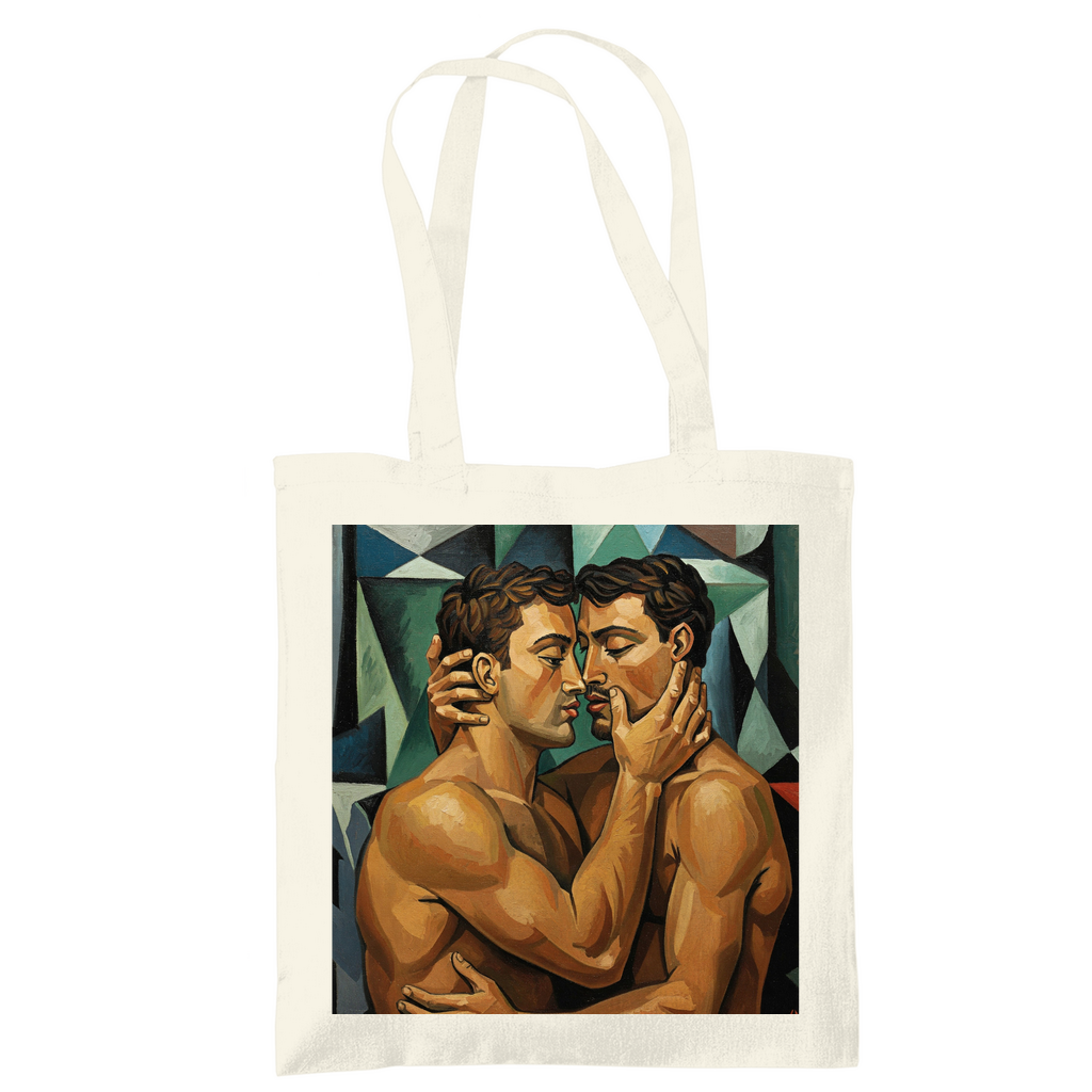 Jutebeutel mit Kuss Print im Stil von Pablo Picasso