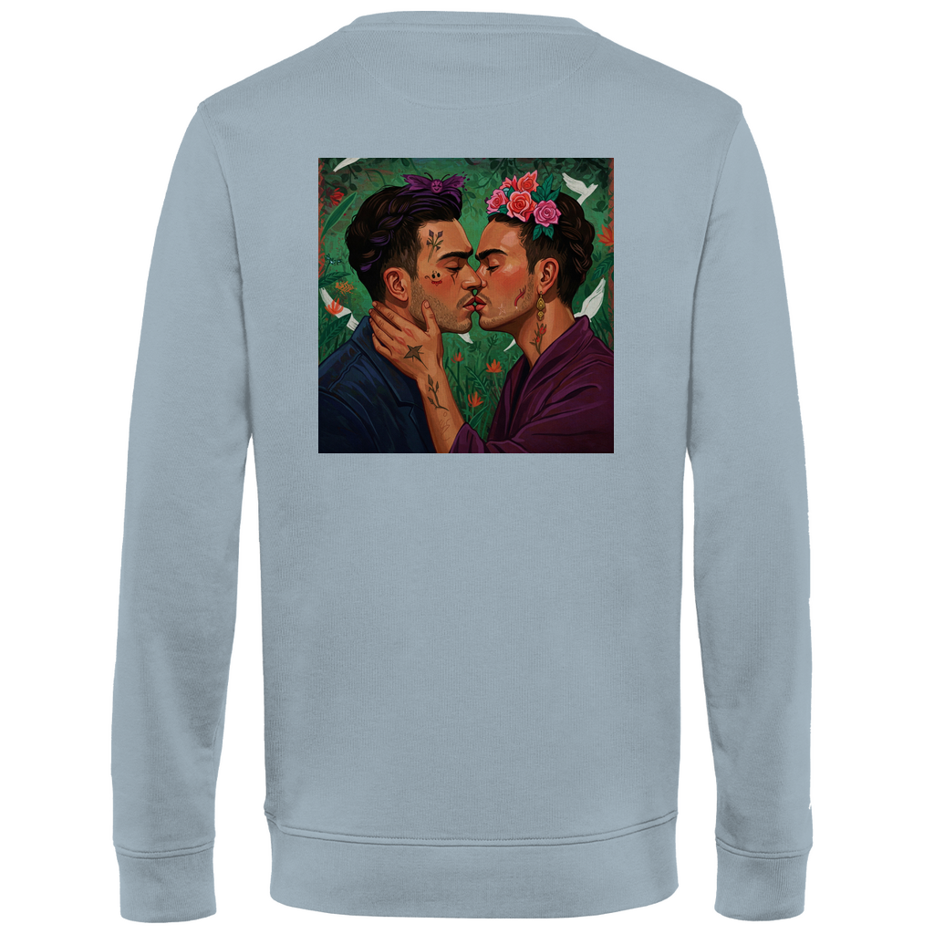 Pullover mit Kuss Print im Stil von Frida Kahlo